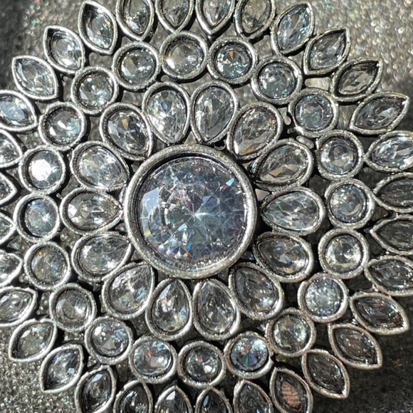 Tanjor Thousand Eyes Large Cocktail Round Ring with stones - Picture 8 of 8